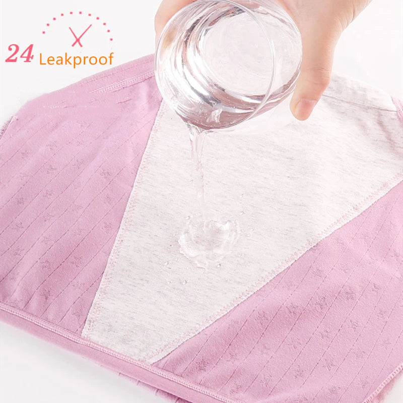 Menstrual Underpants Plus Size Cotton Panties for Menstruation High Waist Leak Proof Physiological Period Pants XL-6XL Briefs