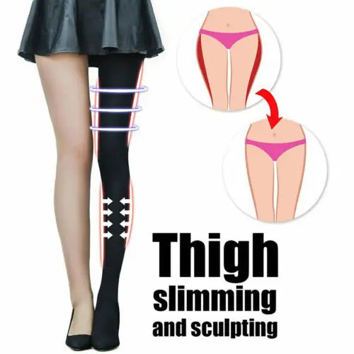 Super Slim Tights Compression Stockings Pantyhose Varicosity Lady Fat Calorie Burn Leg Shaping Stovepipe Stocking Foot Care Tool