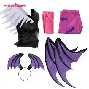 Miccostumes ผู้หญิงเกม Heart Hollow Top คอสเพลย์เครื่องแต่งกายปีกกางเกงขายาว