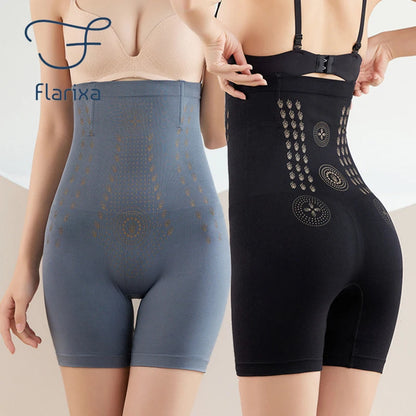 Flarixa High Waist Slimming Panties Women's Tummy Control Shorts Postpartum Shaping Underwear Butt Lift Boxer Briefs Body Shaper